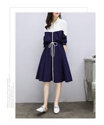 New Women S Spring Long Sports Casual Dress White Long Sleeve Skirt Clothesnepal