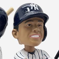 Juan Soto & Anthony Volpe & Oswaldo Cabrera New York Yankees Mini Bobb FOCO