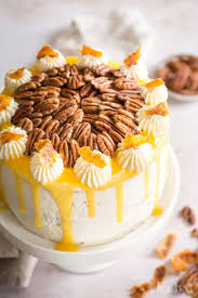 Pekannuss Torte Mit Orangenkompott Und Mascarponecreme Ina Isst Rezept Das Grosse Backen Rezepte Kuchen Und Torten Kuchen Und Torten Rezepte