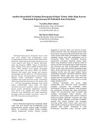 Adakah program yang di tawarkan di institut pertanian semenanjung maslaysia diiktiraf? Pdf Analisis Kuantitatif Terhadap Pencapaian Pelajar Tahun Akhir Bagi Kursus Matematik Kejuruteraan Di Politeknik Kota Kinabalu Norazlina Ahmad Academia Edu