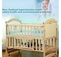 Eco-friendly and safe solid wood baby bed baby crib baby cot