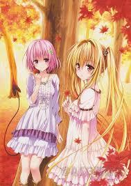 She is a cruel, cold and heartless, under the mask of an innocent child person, she's a psychopath that shows no respect for any life in the universe. Pink Haired And Yellow Haired Female Anime Characters Golden Darkness Hd Wallpaper Wallpaperbetter