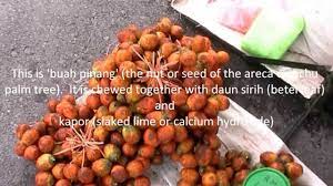 Mor3sang3 ong2 , which translates as musang king in english and raja musang in malay, is regarded as the king of durians. Borneo Fruit Food Buah Pinang Areca Catechu Nut A Cause Of Oral Cancer Youtube
