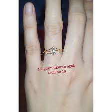 Posted by kedai emas nazman at 3:29 am. Cincin Uk 6 8 Utk Jari Kurus Kecil Diperhatikan Biar Ga Salahkan Penjual Shopee Indonesia