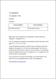 The example image below shows how to format an apa style appendix. Archived Material Dissertations Appendices