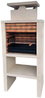 En kit ou à bâtir sur plans, le barbecue fixe peut être réalisé. Barbecue Fixe Pierre Reconstituee Et Brique Braga Revetement Pierre