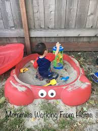 The crab sandbox out back wooot! Step 2 Crabbie Sandbox Sandbox Diy Projects Activities For Kids
