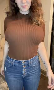 When you see a tight turtleneck sweater you know youre in for a treat