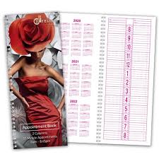 We use the finest quality materials, including extra thick covers, coated spiral binding, and rounded page corners. Dateline Professional 2 Column Appointment Book Home Hairdresser