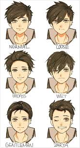 Anime hair is drawn using thick, distinct sections instead of individual strands. Draw Reference Young Hair Men Style Hairstyles Artdrawings Anime Boy Hair Drawing Hair Tutorial Anime Hair