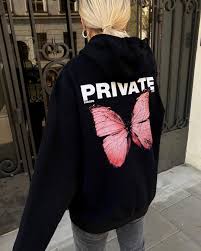 A Private On Instagram Pink Butterfly Emoji Hoodies T Shirts Available Via Aprivate Eu In 2020 Streetwear Fashion Trendy Hoodies Trendy Outfits