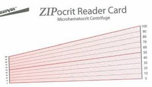 details about hematocrit reader card laminated chart pcv values from hematocrit tubes pets