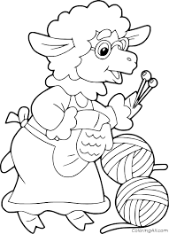Also transparent yarn coloring page available at png transparent variant. Granny Sheep And Yarn Coloring Page Coloringall