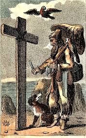 Robinson crusoe island is the largest of the juan fernandez islands, a tiny archipelago that is now chilean territory. Robinson Crusoe S Calendar He Every Day Cut A Notch In His Post Plate 5