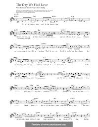 G em c d let's talk about love. The Day We Find Love By E Kennedy Sheet Music On Musicaneo