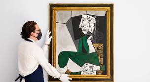 Yes you can draw a picasso portrait! Rare Picasso Portrait Francoise Gilot Pablo Picasso Femme Assise En Costume Findart Cc