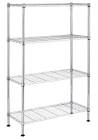 Metal 4-Tier Adjustable Wire Shelving Storage Unit, Chrome For Living