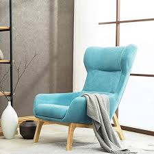 Amazon Com Lazy Sofa Chair For Living Room Bedroom Club Office Upholstered Tub Chair Wood Base Outdoor Garden Campin In 2020 Living Room Chairs Upholster Club Bedroom