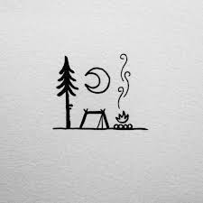 Regardez Cette Photo Instagram De David Rollyn 2 951 J Aime Art Drawings Simple Easy Drawings Camping Tattoo