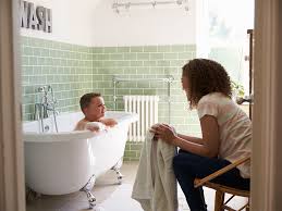 By the time your baby can sit unassisted, it won't be long before they attempt to stand up. Bath Time For Toddlers Raising Children Network