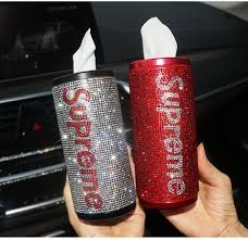 ティッシュケース キラキラ シュプリーム ティッシュケース ティッシュホルダー トイレットペーパーホルダー