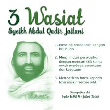 Ayah abu salih dan ibu: Tvtarekat Wasiat Sheikh Abdul Qadir Jailani Tvtarekat