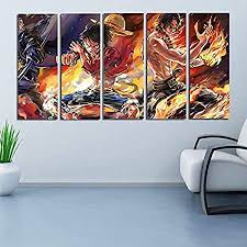 Perhaps it's an upcoming birthday or anniversary that you still haven't found the right gift for; Zemer One Piece Posters Canvas Prints Wall Art Home Decor Hd Pictures 5 Pieces Anime Characters Paintings Living Room No Frame Amazon Co Uk Home Kitchen