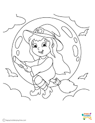 Free Witch Coloring Pages - Happy Toddler Playtime