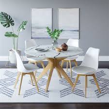 Pin By Will Arnold On Casa In 2020 Dining Room Small Faux Marble Dining Table Circular Dining Table