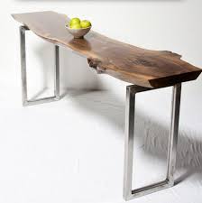 Live Edge Console Table Your Custom Black Walnut Etsy In 2020 Live Edge Console Table Live Edge Coffee Table Furniture