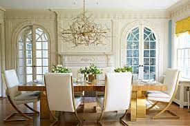 The rectangle table shape will easily fit in your dining room. Modern Colonial Klassisch Esszimmer Sonstige Von Janet Gridley Houzz