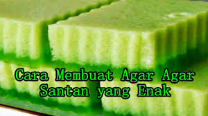 Masak diatas api sambil dan terus diaduk, setelah mendidih angkat dan tuangkan ke wadah sambil dinginkan. Cara Membuat Agar Agar Santan Yang Enak Dan Praktis Youtube