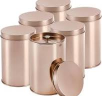 Amazon.com: Yesland 6 Pack Tea Tin Canister with Airtight ...