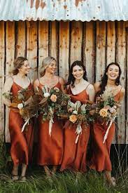 If you prefer other styles and other colors.please feel free to send us the photos,we can customize for you.it is free service. Copper Satin Bridesmaid Dress For Fall Wedding Fall Bridesmaid Dresses Burnt Orange Bridesmaid Dresses Fall Wedding Bridesmaids