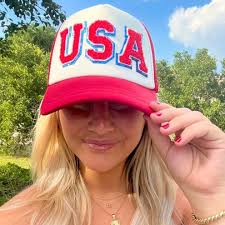 USA Letter Patch Trucker Hat United Monograms New Releases