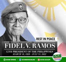 REST IN PEACE, FVR. 🙏 Former president Fidel Ramos passed away