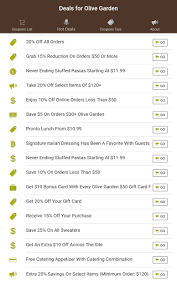 Check spelling or type a new query. Coupons For Olive Garden Restaurant Download Apk Application For Free