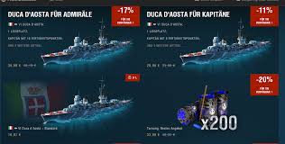 Tra le maggiori figure della prima guerra mondiale comandò 3ª armata del regio esercito riportando numerose vittorie gli valsero soprannome. Duca D Aosta Sci Fi Camo Im Shop Allgemeine Diskussionen World Of Warships Official Forum
