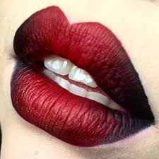 Black And Red Lipstick Prettify Your Life Ombre Lips Lipstick Red Ombre Lips