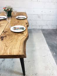Live edge cedar with cast iron base. Live Edge Oak Dinning Table Dinning Table Wooden Dinning Table Natural Wood Table