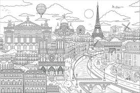 Visite Paris Coloring Wall Decaldefault Title Colouring Wall Book Art Projects Hand Art Drawing