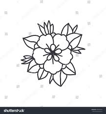 Google Image Result For Https Image Shutterstock Com Z Stock Vector Doodle Icon Flower Traditional Tattoo Flowers Traditional Tattoo Traditional Tattoo Flash