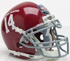 Alabama Crimson Tide 2011 Bcs National Champions Mini Xp Authentic Helmet Schutt In 2021 Alabama Crimson Tide Alabama Crimson Football Helmets