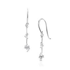 Explore white gold earrings in a variety of styles. Diamond Cluster White Gold Dangle Earrings Curated Los Angeles