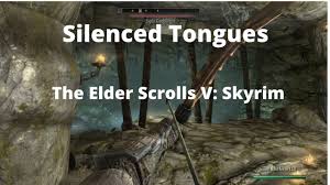 She will add her blood and open the doorway to the soul cairn. Silenced Tongues The Elder Scrolls V Skyrim Walkthrough Guide Gamefaqs