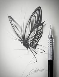 Butterfly Sketch Flower Art Drawing Butterfly Sketch Butterfly Drawing
