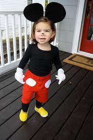 This minnie mouse costume was crazy easy to make and much less time consuming than the simple hello kitty costume 48. Diy Halloween Costume Mickey Mouse The Chirping Moms
