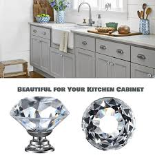 Crystal Glass Drawer Pulls