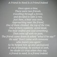A Parable About A Friend In Need Is A Friend Indeed Poetry Collection Parables Poems