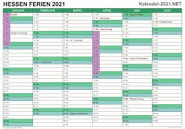 Kalender 2021 für österreich mit allen feiertagen. Ferien Hessen 2021 Ferienkalender Ubersicht